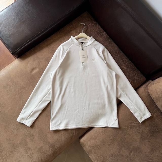 Kolon Sport Men's Half-Zip Long-Sleeve T-Shirt for Hiking, Warmth, and Breathabl