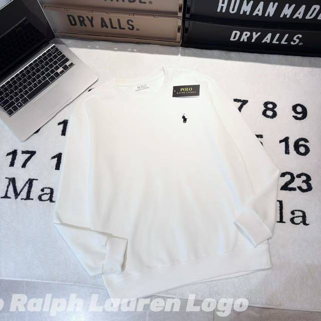 Polo Ralph Lauren Logo Composite Crewneck Sweatshirt (Unisex) - Fabric: Crafted