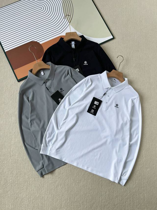 New arrival, no discounts! Kailasi 25Ss new fall lapel long-sleeved polo shirt,