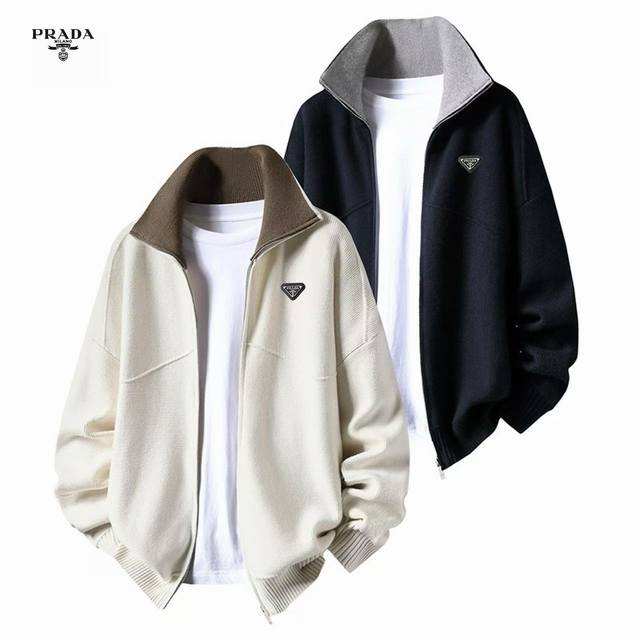 prada Prada overseas version 25Ss new two-color high-quality lazy style loose ve