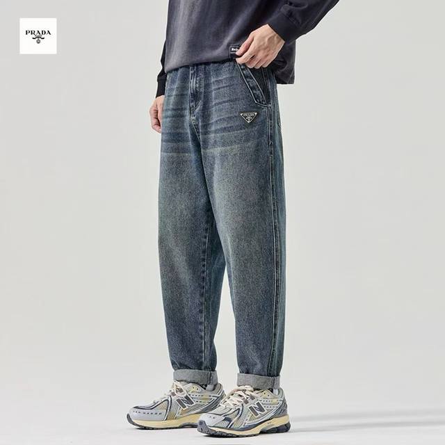 prada Prada overseas version 25Ss new two-color heavy washed embroidery American