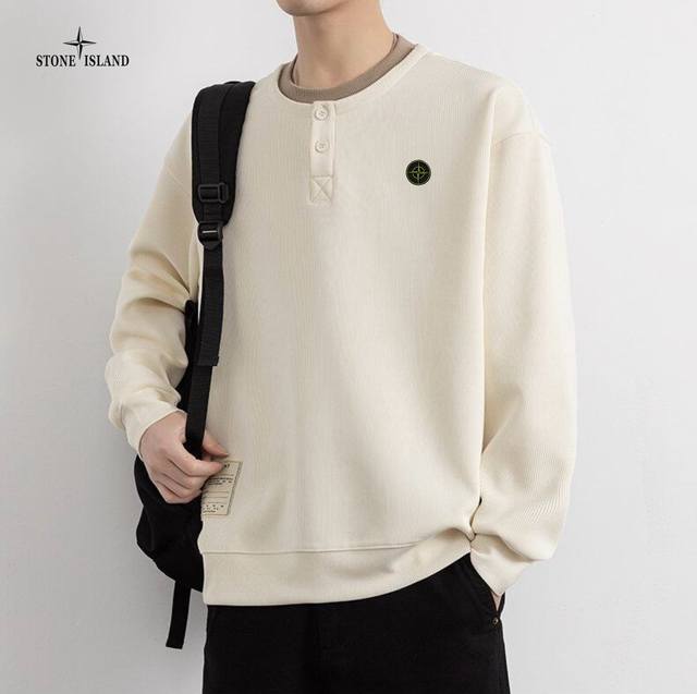 Stone Island Overseas Edition 25Ss New Three-Color Ins Niche Design Couple's Fak