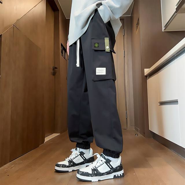 High-quality Stone Island 25Ss autumn four-color new overalls sports casual pan