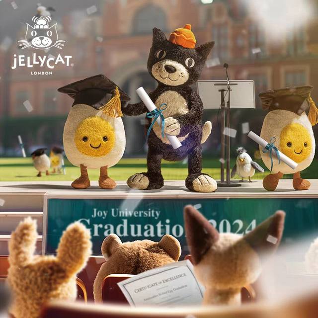 Jellycat Amusement Boiled Egg Graduation Amusement Boiled Egg Graduation Can't w