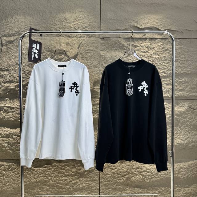Chrome Hearts Ch Chrome Hearts Classic Black and White Cross Embroidered Couple'