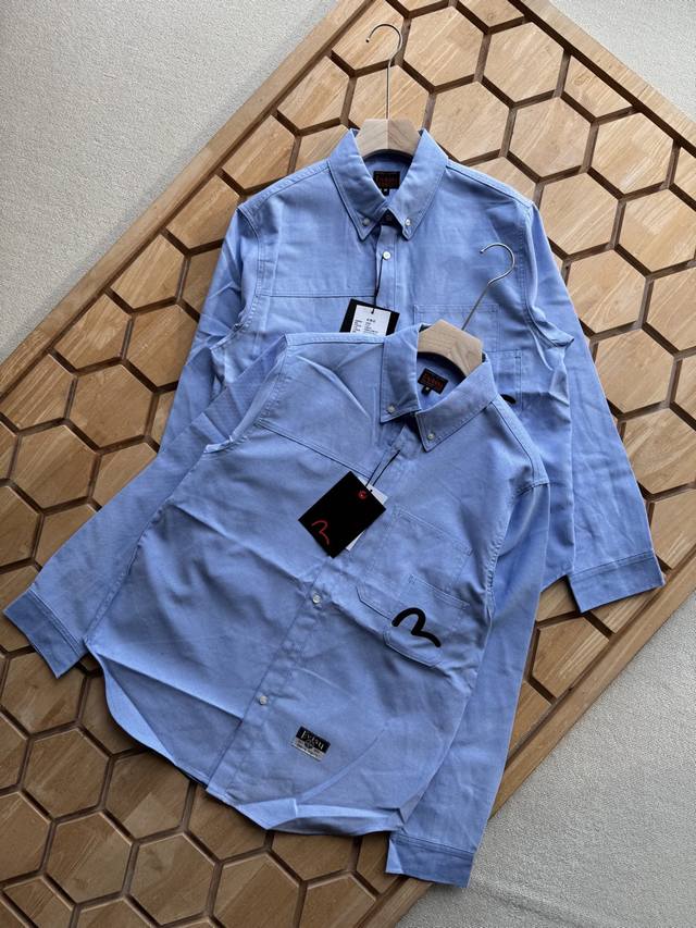 Evisu Fushen 2025 Spring New Men's Seagull Logo Print Shirt 2Eshtm5Sl1073Rxct A