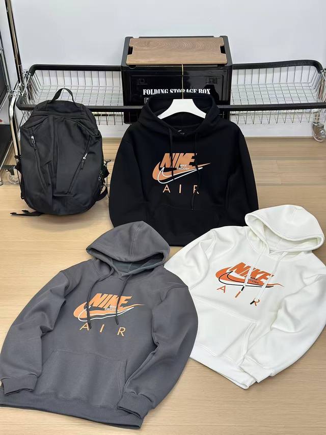 Nike hook loose casual versatile couple hooded fleece sweatshirt Same style for