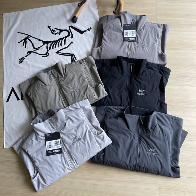 Details: Arc'teryx Down Vest, new fall/winter embroidery and waterproof, stand-u