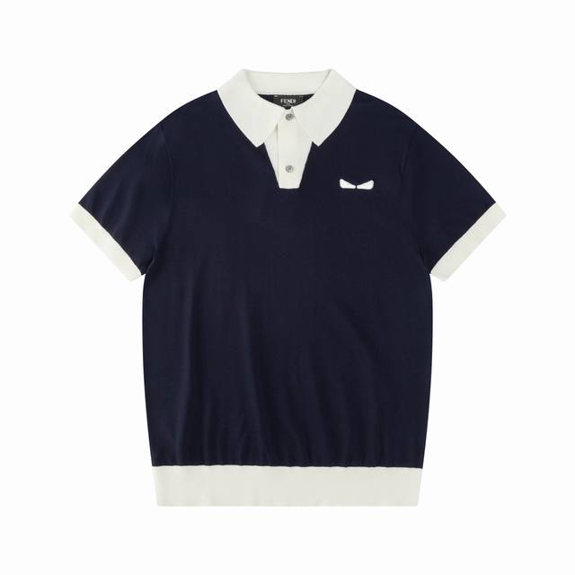 Fendi Fendi double Ff little monster eye knitted Olo shirtUpdated, inspired by 8