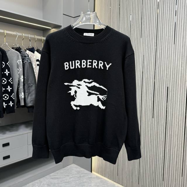 Bbr 25Fw Burberry Warhorse Crew Neck Sweater Made from premium cashmere yarn, th