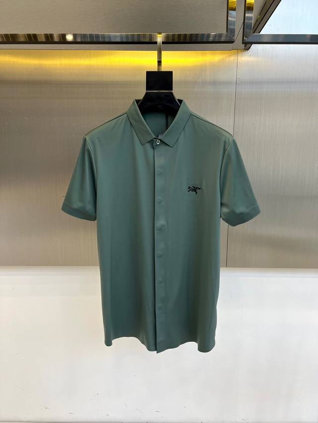 Arc'teryx, 2025 Summer Lapel Short-Sleeved Cardigan, Simple Style, Main Comfort