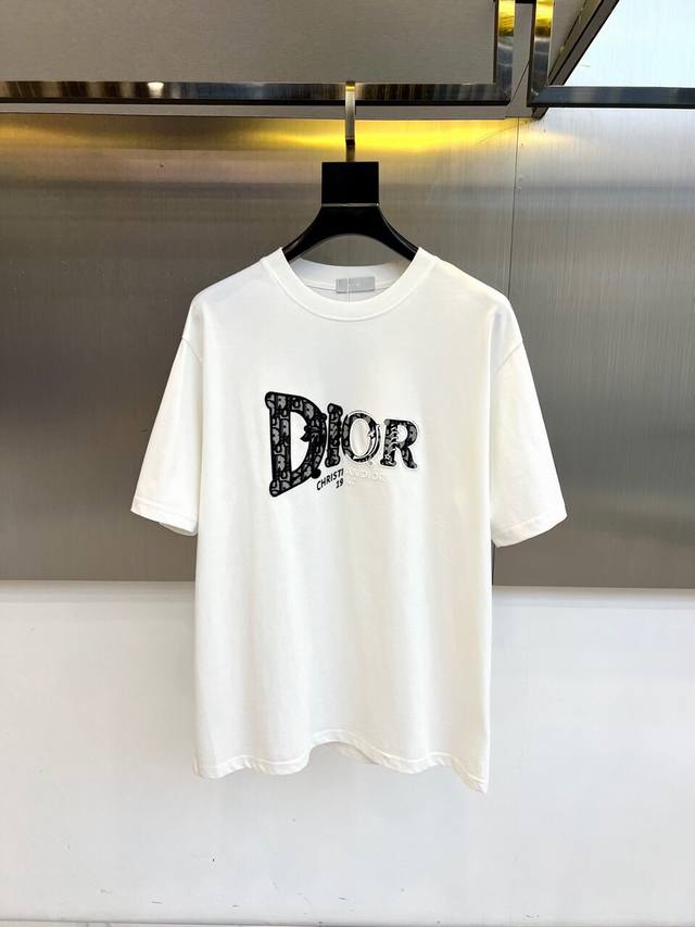 Dior, 2025 new men's short-sleeved T-shirt, made from custom-made imported fabri