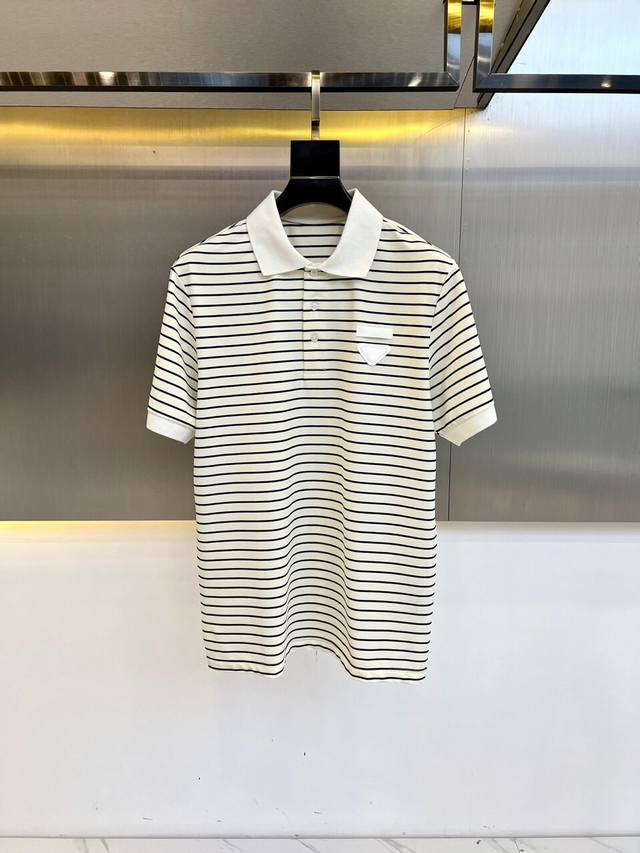 prad, 2025 Spring/Summer new business casual short-sleeved polo shirt. This shor