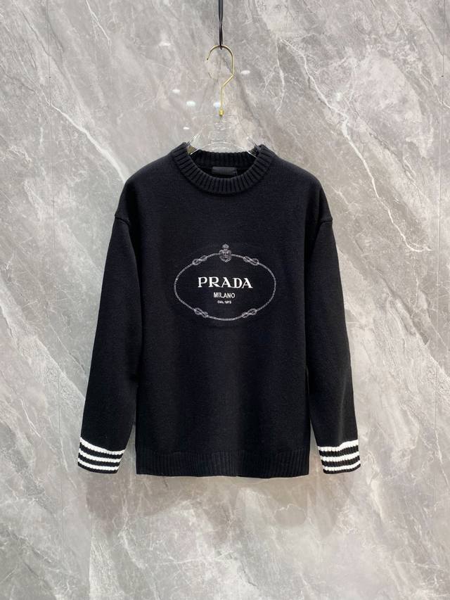 Prada 2025 sweater jacket, the latest 2025 autumn and winter series, 1:1 top-le