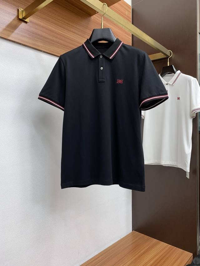 The polo shirts in the Bally Custom Collection are truly unique in design, showc