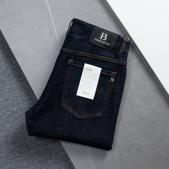 Brand: Boss Autumn and Winter Straight Jeans Style: 709 Solid Color No Fading S