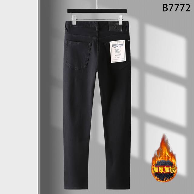 Thickened fleece jeans. Style: B7772 Sizes: 29-42 Composite fleece, keeps you w