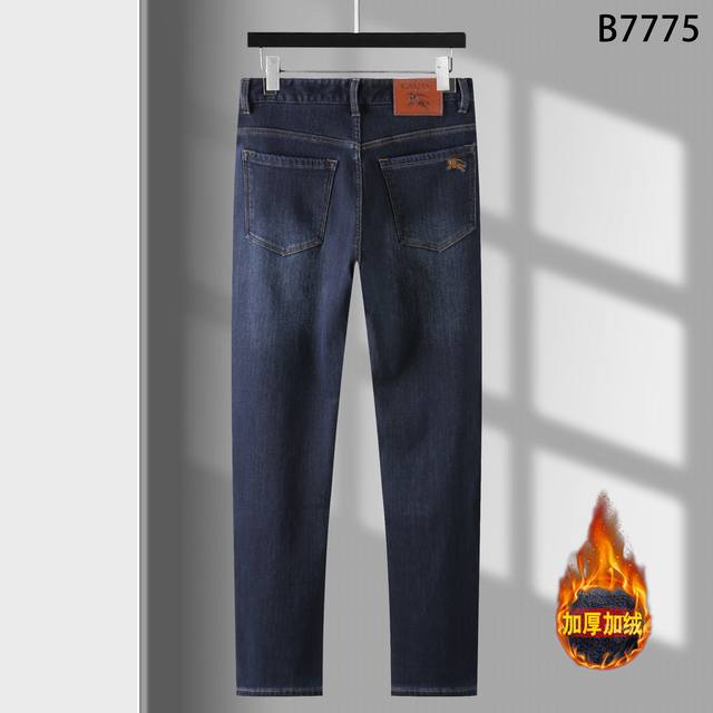 Thickened fleece jeans. Style: B7775 Sizes: 29-42 Composite fleece, keeps you w