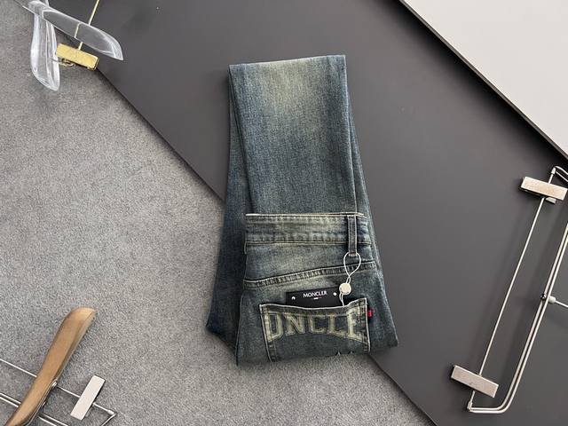 Monkou quality Yuandan, Mon*, heavy washed casual jeans, imported original washe