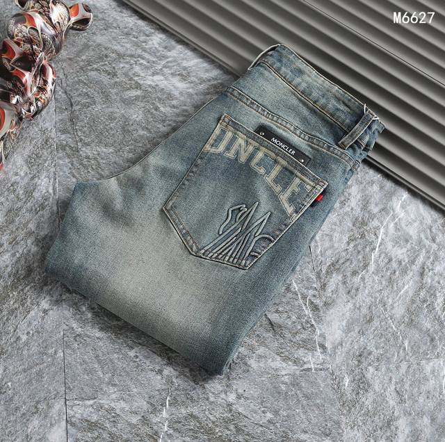 Moncle 8590 quality Yuandan, Moncle*, heavy washed casual jeans, imported origin