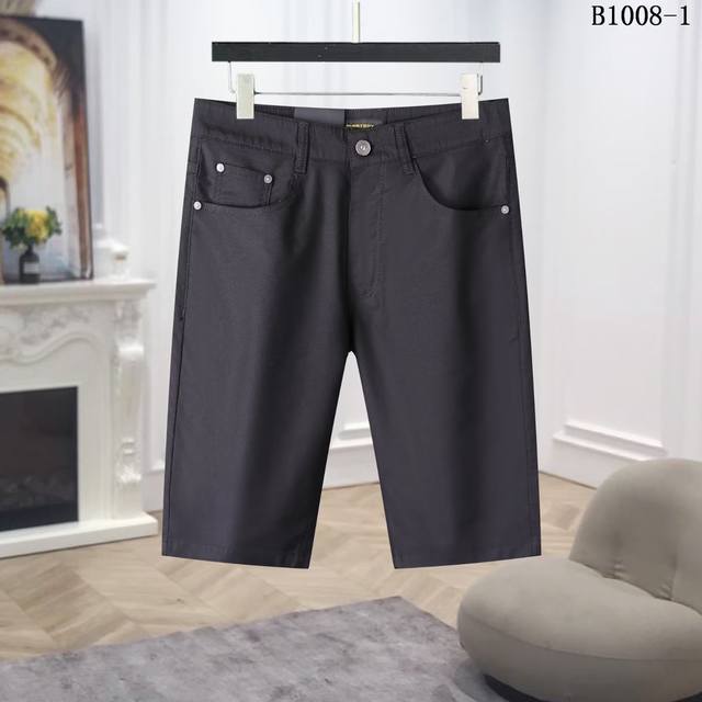 Brand: Burberry Spring and Summer Thin Casual Shorts Style No.: 1008-1 Black Si