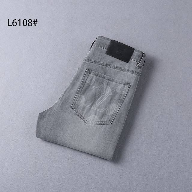 Style number: L6108 Spring and summer small straight jeans Size: 29-42