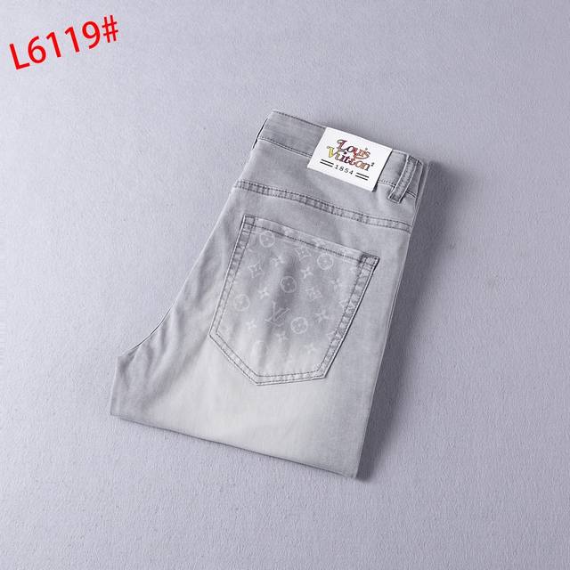 Style number: L6119 Spring and summer small straight jeans Size: 29-42