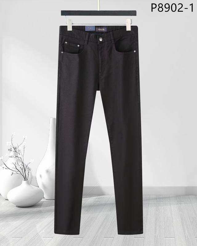 New Autumn/Winter Casual Pants in 4 Colors, Five Pockets. Style: p11550-1, Blac