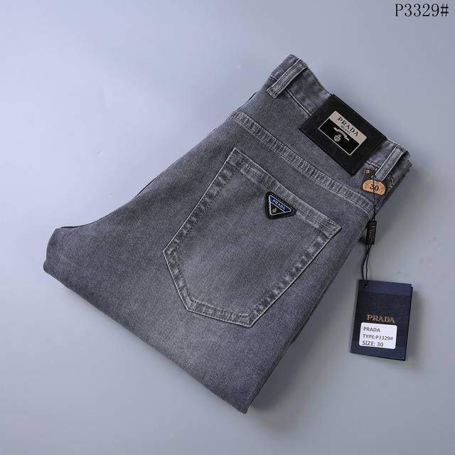 Brand: Prada Spring/Summer Straight-Leg Thin Jeans Style: p4300 Sizes: 29 to 42