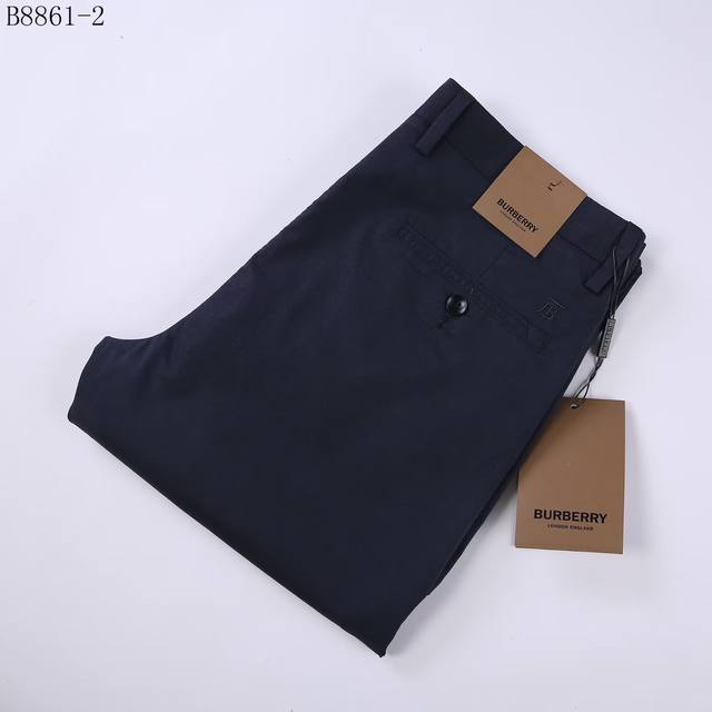 Brand: Burberry straight stretch casual pants Style number: 8861-2 Royal blue s