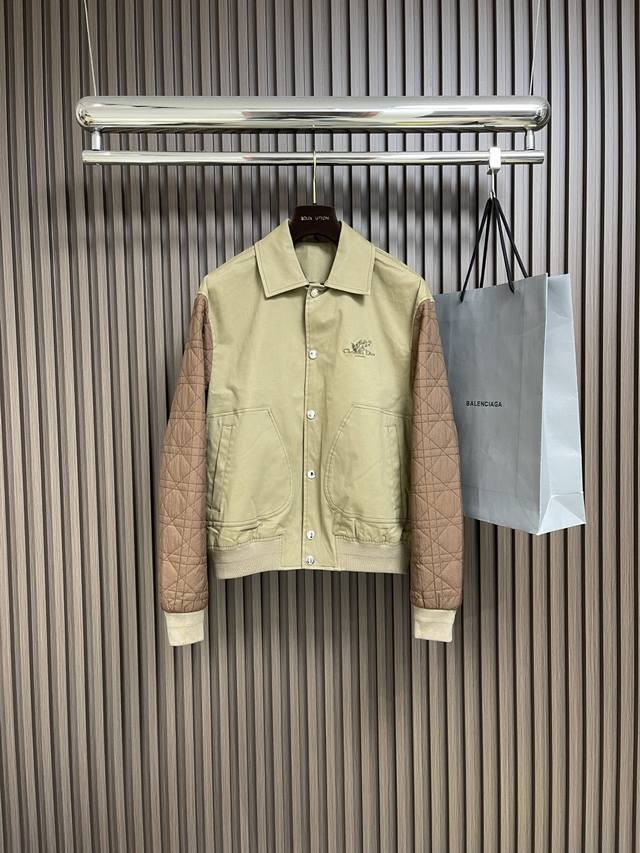 Dior's new limited edition bellflower-embroidered baseball jacket with logo and