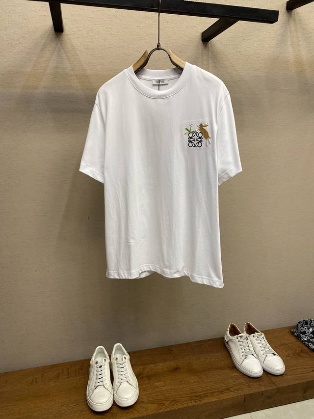 Loewe, Loewe Bunny Crew Neck Short Sleeve Original, 800; Made of lightweight cot