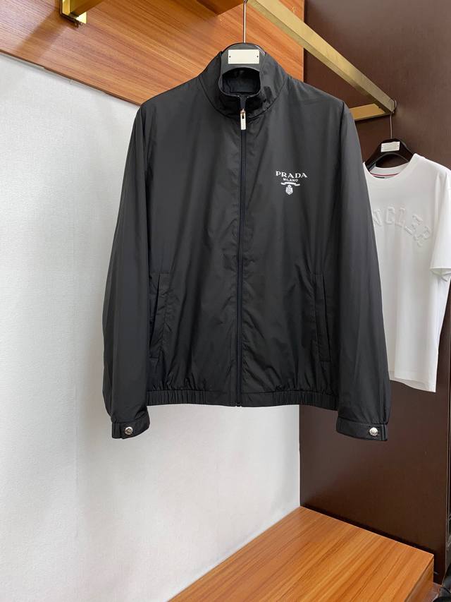 Prada autumn collection is simple. This jacket and trench coat is custom-made t