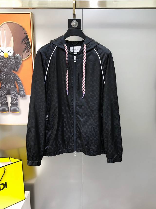 G*Cci 2025 early autumn new original men's hooded windbreaker jacket official we