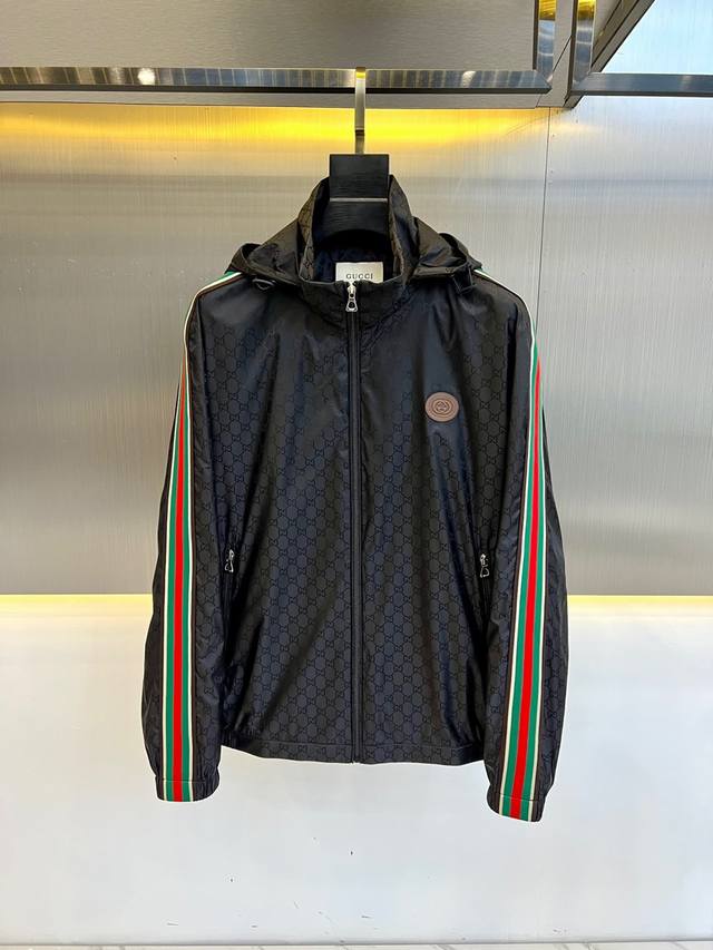 Gucci, 2025 Early Fall New Arrival GG Logo Paneled Jacket. Gucci paneled jacket