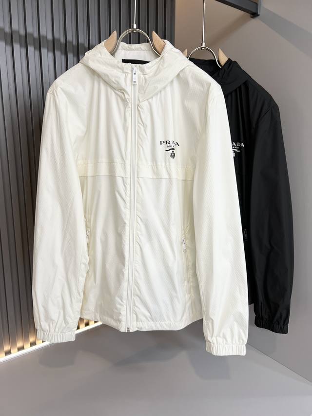prad*A 2025 autumn casual thin hooded jacket, the latest fashion casual zipper j