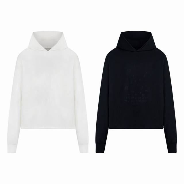 Heavy-duty Maison Margiela short destroyed hem invisible embroidery digital garb