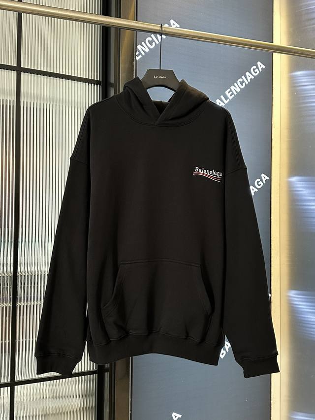 High-end custom-made Balenciaga 2025 Fw Classic Coke Wave Embroidered Hoodie. Th