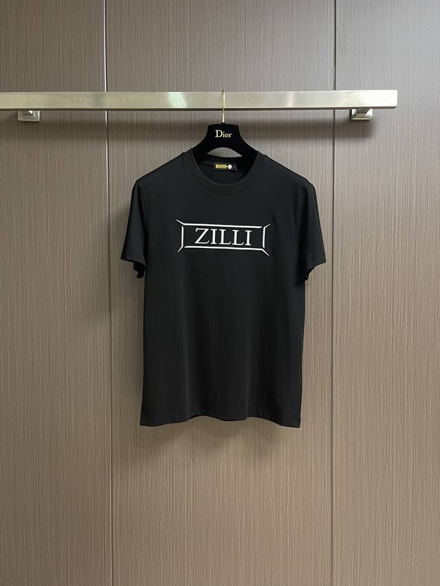 Zilli's new 2025Ss round-neck short-sleeved T-shirt is perfect for everyday wear