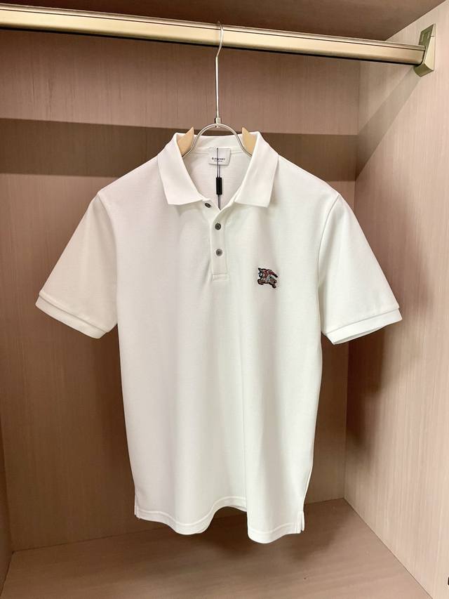 Bur 2025Ss summer new official website's latest lapel polo shirt, paired with th