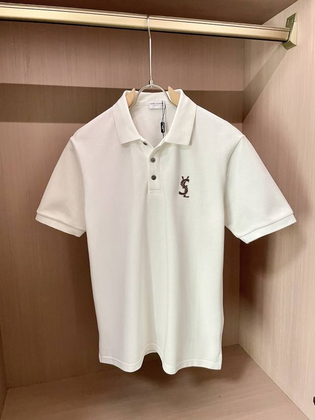The latest lapel polo shirt from the Saint Laurent 2025Ss summer new official w