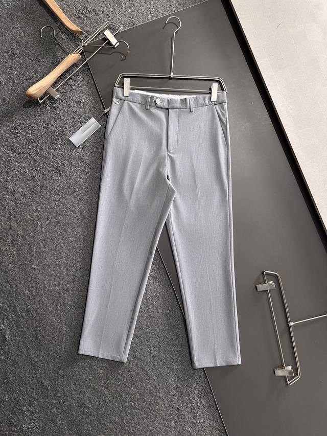 Cd 2025's latest specially modified pure cotton men's casual cropped suit trouse