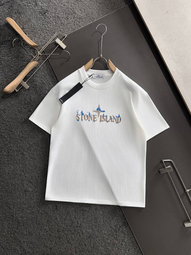 St 2025Ss Spring/Summer newest round-neck fashionable short-sleeved T-shirt, syn