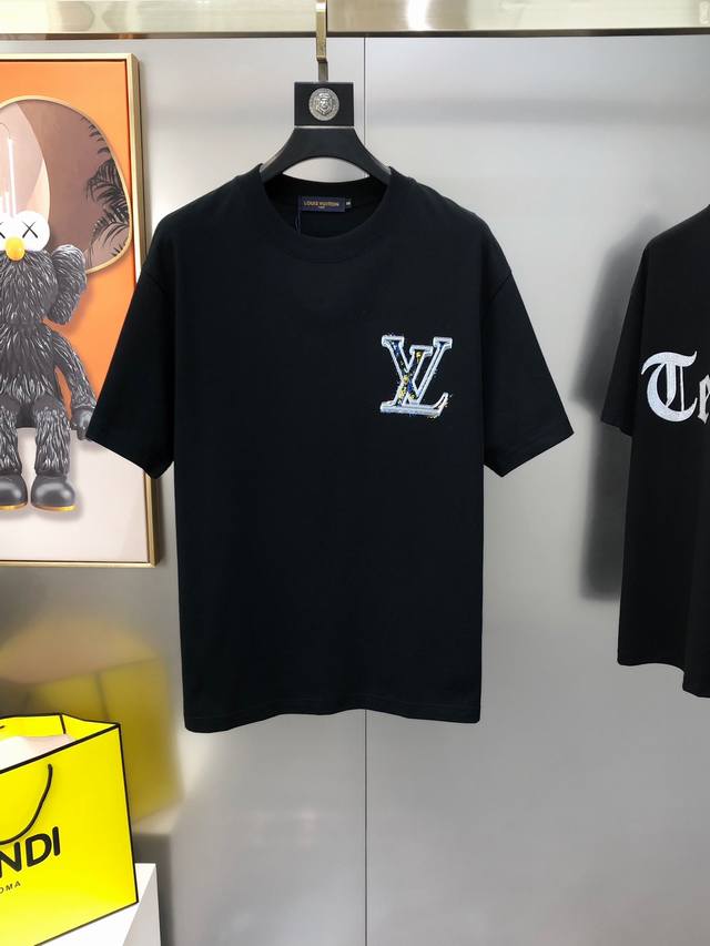 Lv Louis Vuitton's new spring and summer original men's round neck short-sleeved
