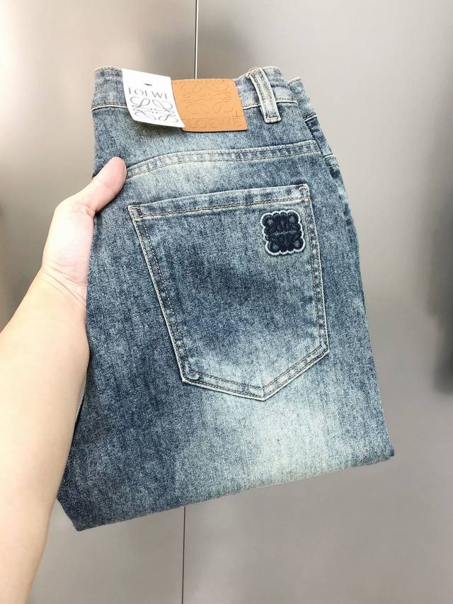 L*Ewe 2025 Spring/Summer new men's slim-fit skinny jeans, synced with the offici