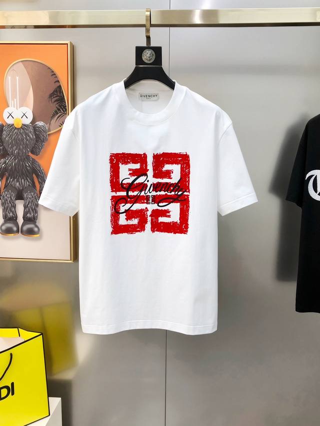 G*Venchy Givenchy 2025 Spring/Summer new original men's round neck short-sleeved