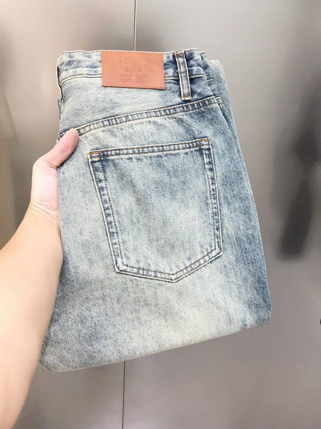 Bc 2025 Spring/Summer new men's loose straight jeans, official website synced ho