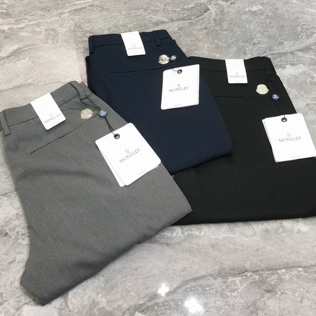 M*Ncler Moncler 2025 Spring/Summer new original men's business casual trousers,