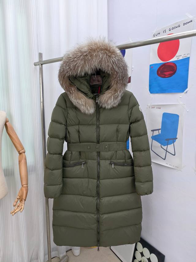 Women's Moncler mid-length down jacket, women's hooded down jacket, original 1: