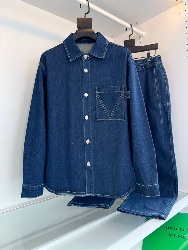 Jacket and pants 280 S6817: 2570 new autumn and winter casual denim shirt comes